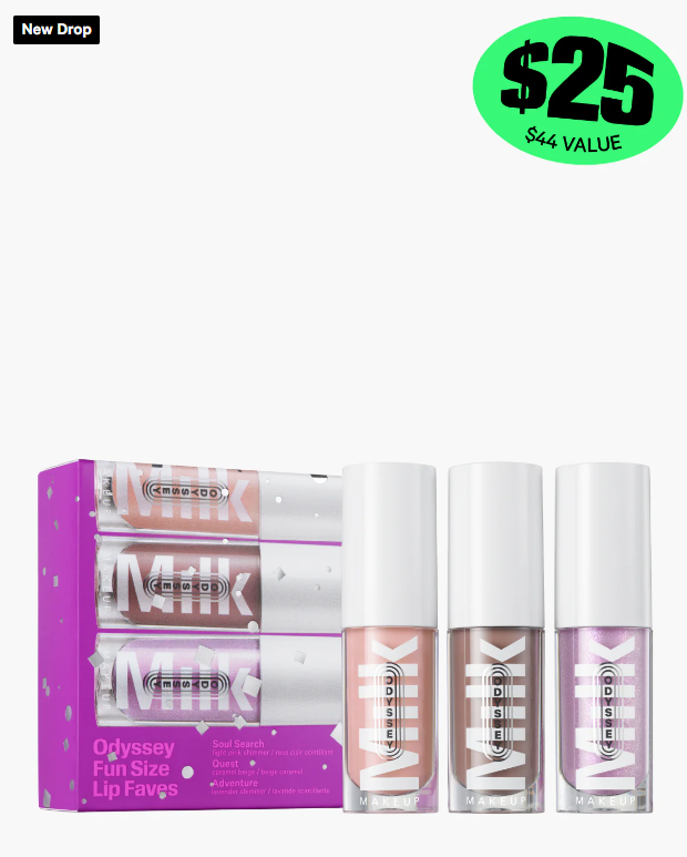 ||PREVENTA|| MILK MAKEUP Odyssey Fun Size Lip Gloss Faves  mini lip gloss trio